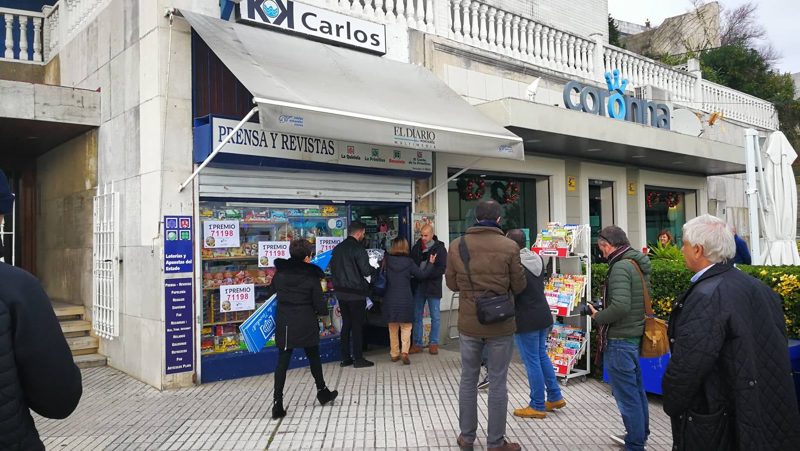 Alegría en Santander con el Gordo y el segundo premio de la Lotería de Navidad