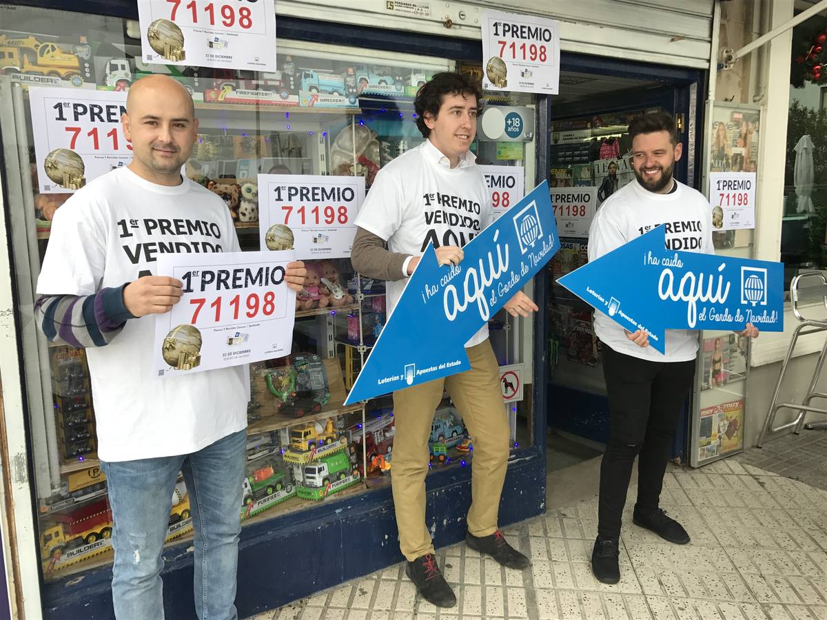 Alegría en Santander con el Gordo y el segundo premio de la Lotería de Navidad