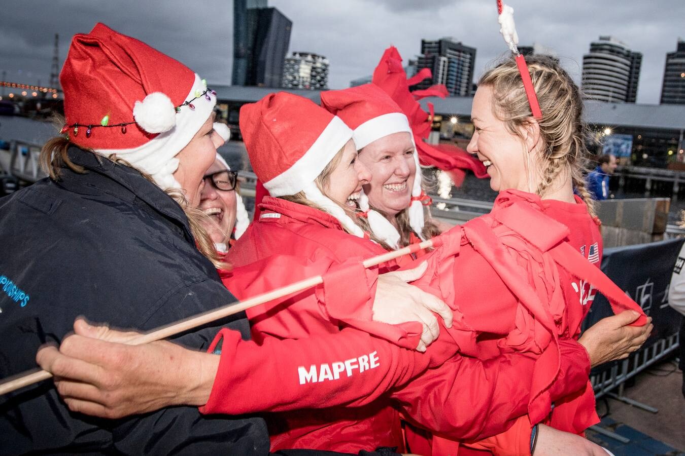 Llegada del &#039;Mapfre&#039; a Melbourne