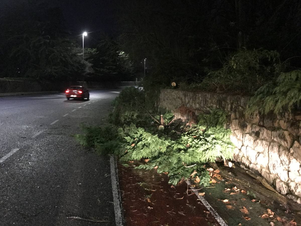 Un reguero de incidencias por el temporal de viento &#039;Bruno&#039; en Cantabria