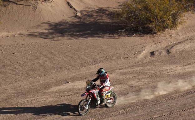 Joan Barreda durante el Rally Dakar 2017.