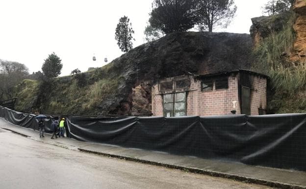 Imagen principal - Las tres jirafas del parque de Cabárceno mueren tras un incendio en su caseta