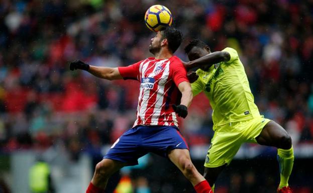 Diego Costa durante el partido.