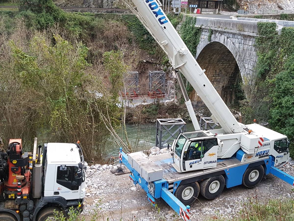 Continúan las obras en el Desfiladero de la Hermida