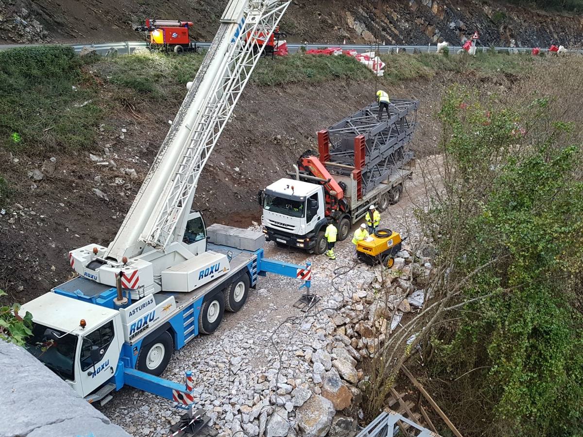 Continúan las obras en el Desfiladero de la Hermida