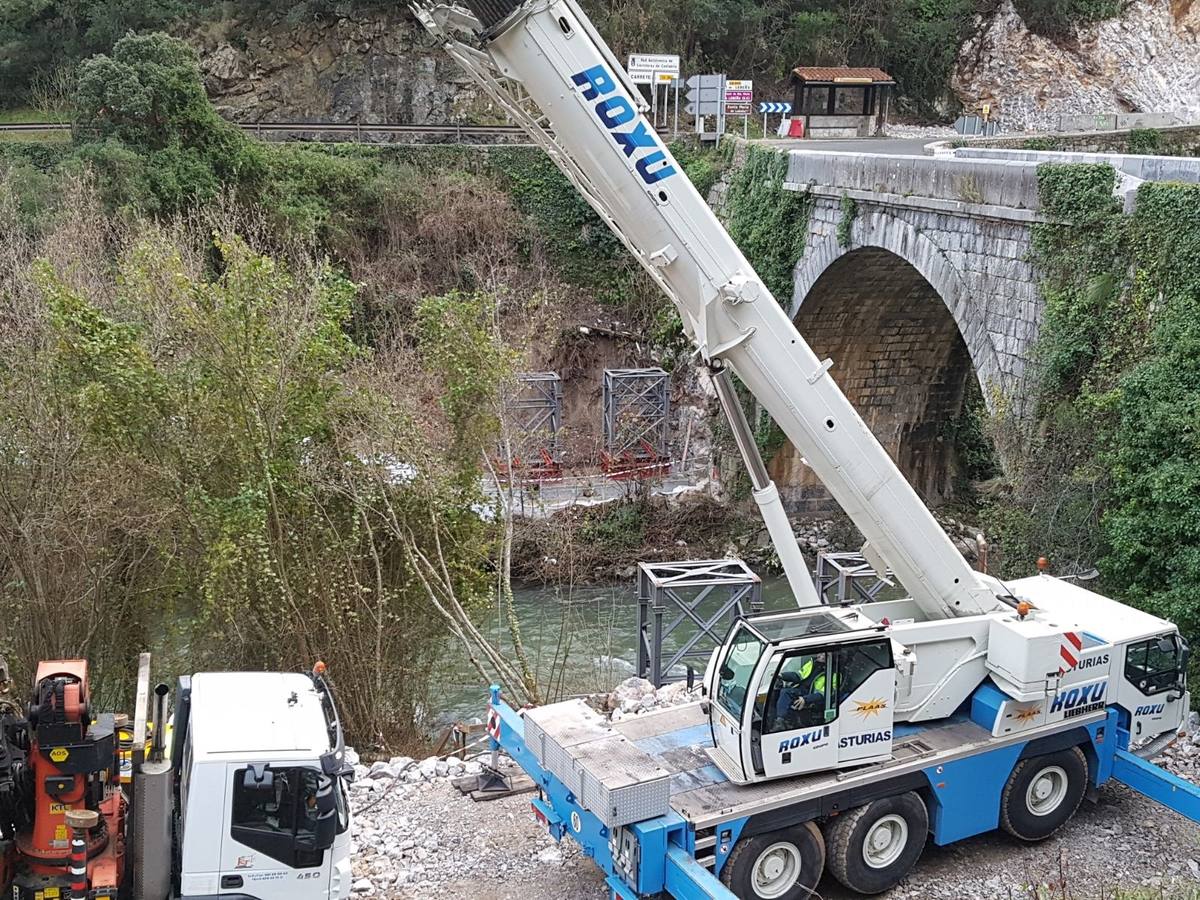 Continúan las obras en el Desfiladero de la Hermida