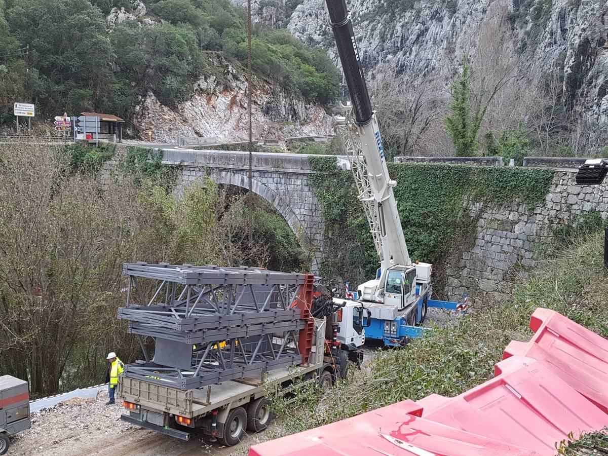 Continúan las obras en el Desfiladero de la Hermida