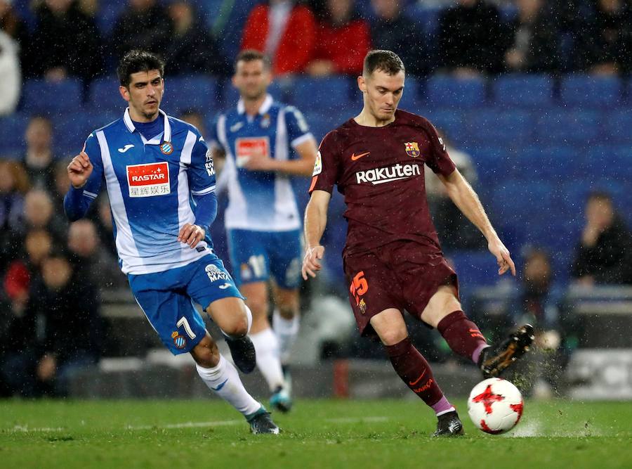 Un tanto de Melendo le dio la victoria al conjunto perico en la ida de cuartos de Copa y dejó en 29 la racha de partidos invicto del Barcelona. 