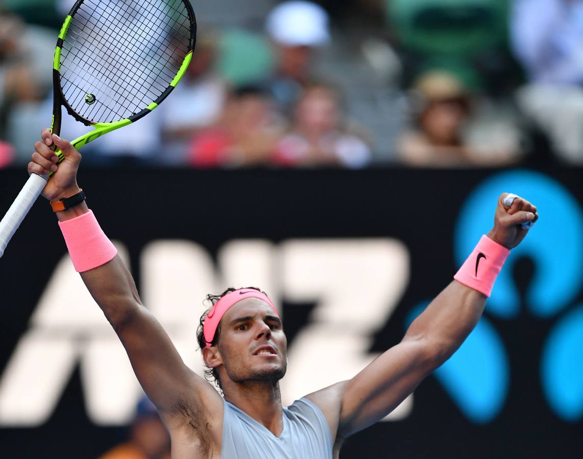 Rafa NAdal sigue con paso firme en el Abierto de Australia. En segunda ronda ha derrotado al argentino Leonardo Mayer (6-3, 6-4 y 7-6).