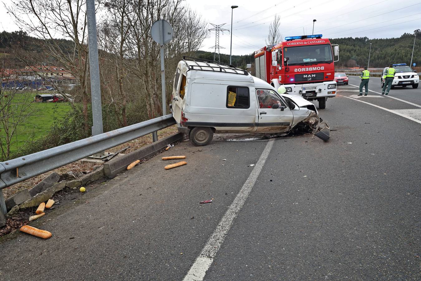 Accidente en Virgen de la Peña