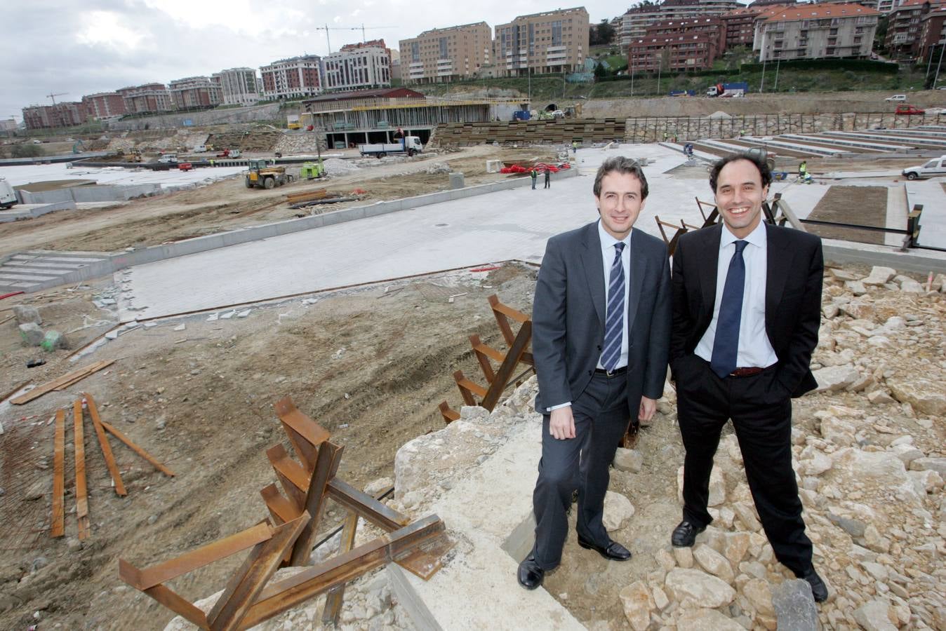 Durante las obras de la Vaguada de Las Llamas en el año 2007