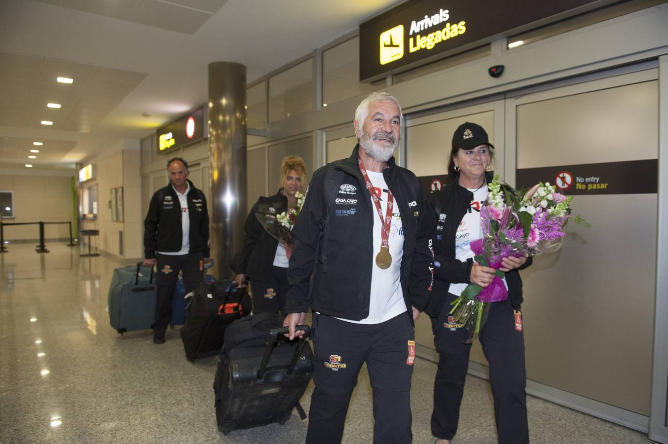 Recibimiento a José Luis Peña tras el Dakar