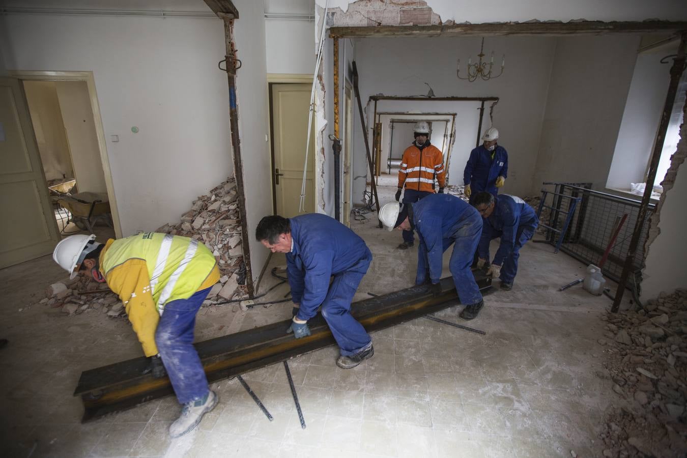 Obras de reforma en la Casa Capitular del Obispado