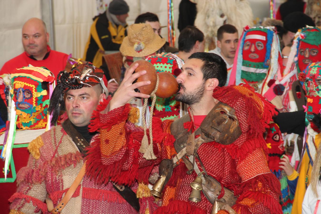 El carnaval de Piasca, bajo la nieve