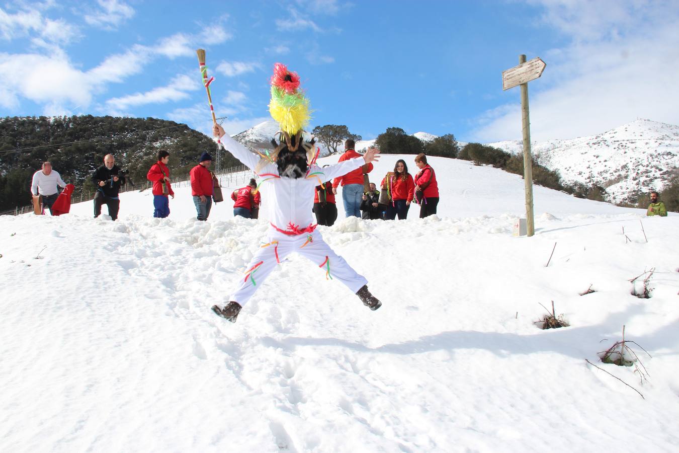 El carnaval de Piasca, bajo la nieve