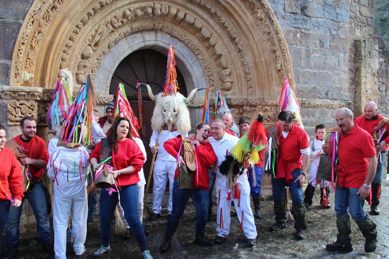 El carnaval de Piasca, bajo la nieve