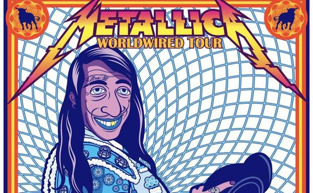 El polémico cartel oficial de Metallica diseñado por un cántabro