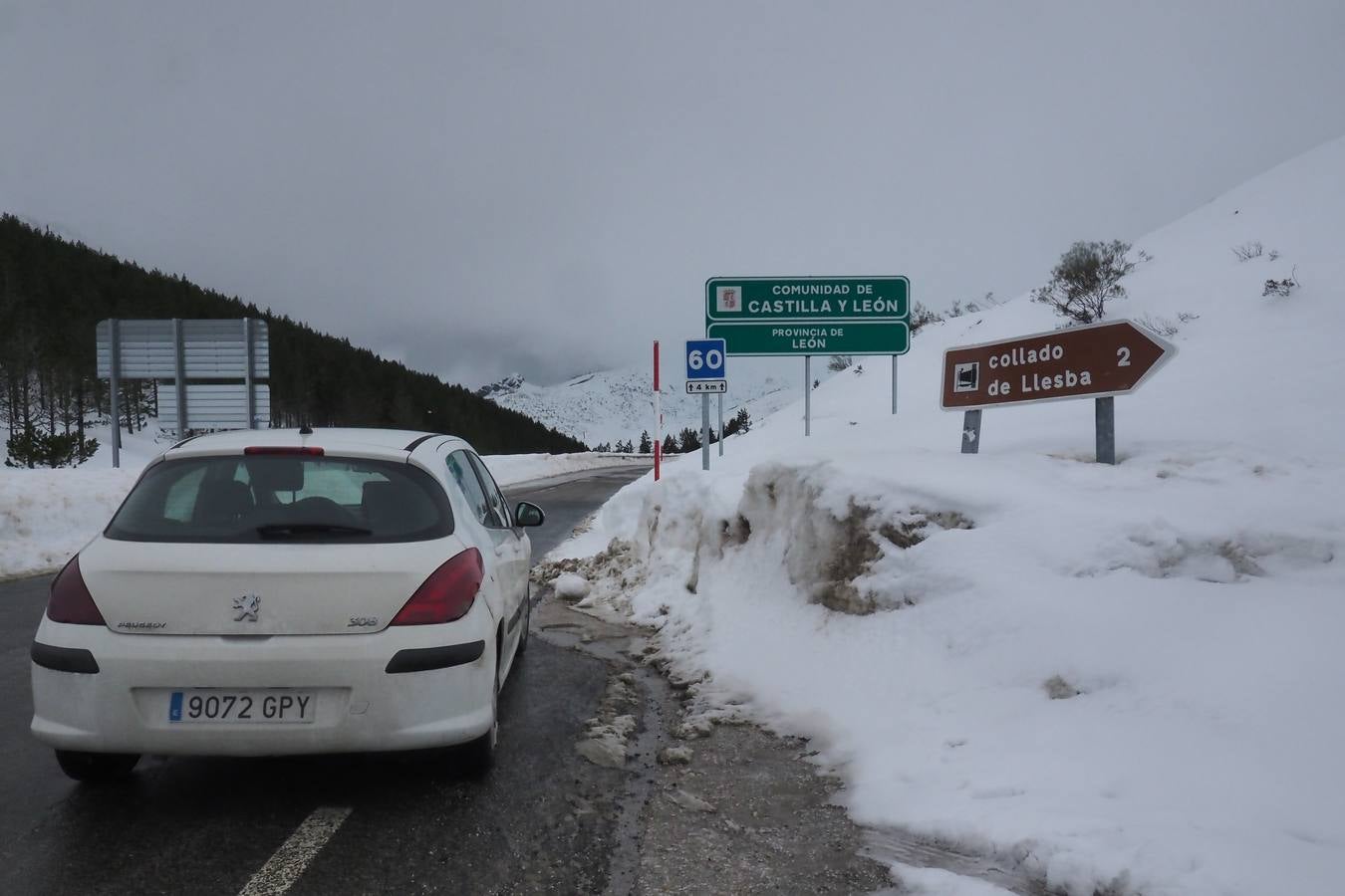 Un paseo por San Glorio bajo la nieve