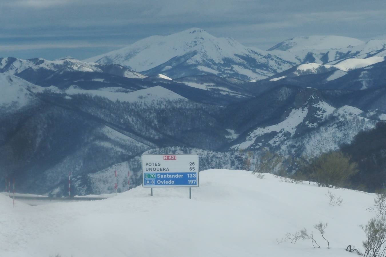 Un paseo por San Glorio bajo la nieve