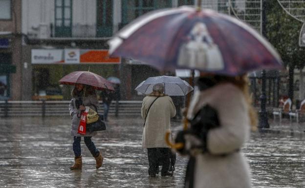 Día de lluvia en Santander.