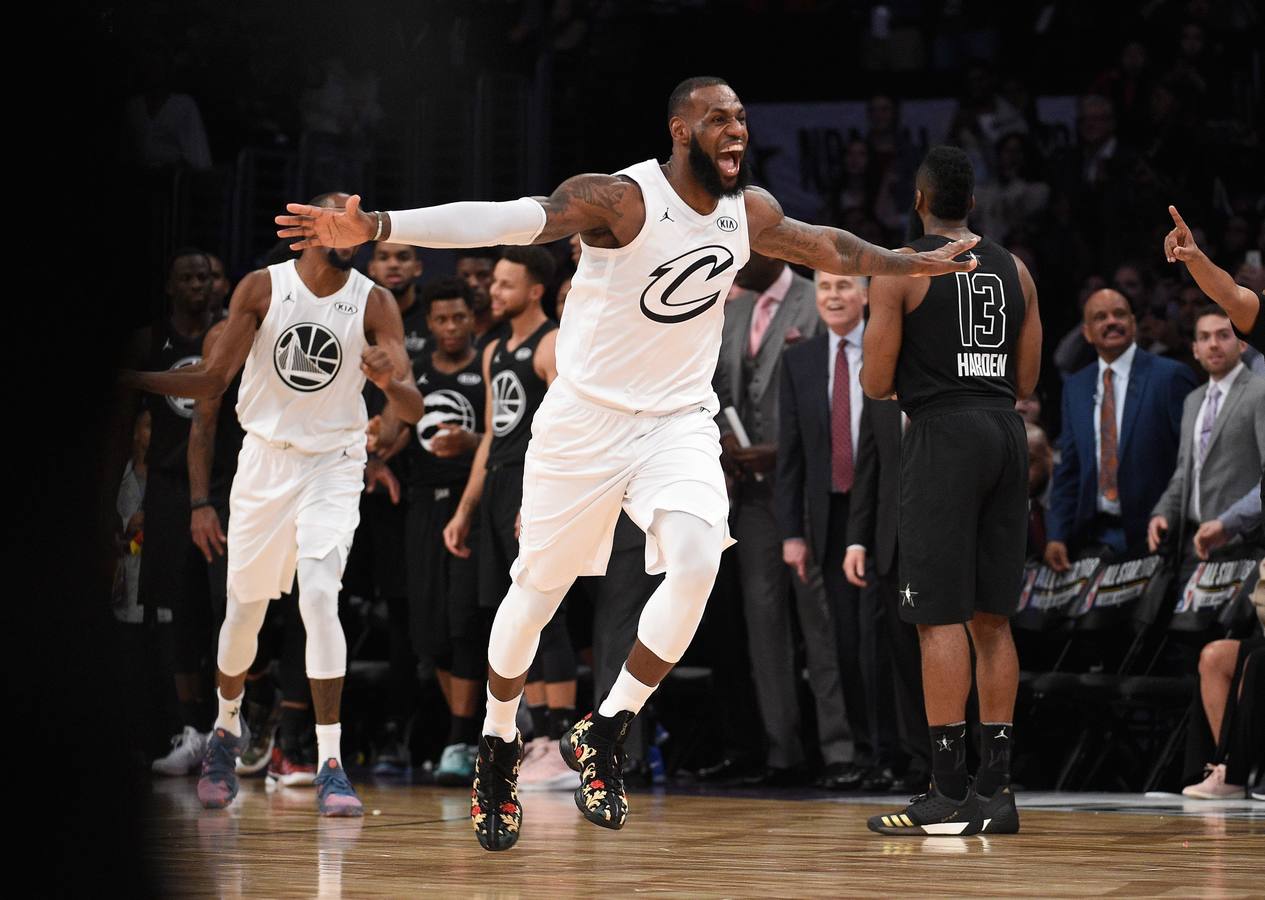 Las mejores imágenes del All Star de la NBA en el que LeBron James ha sido elegido el MVP.