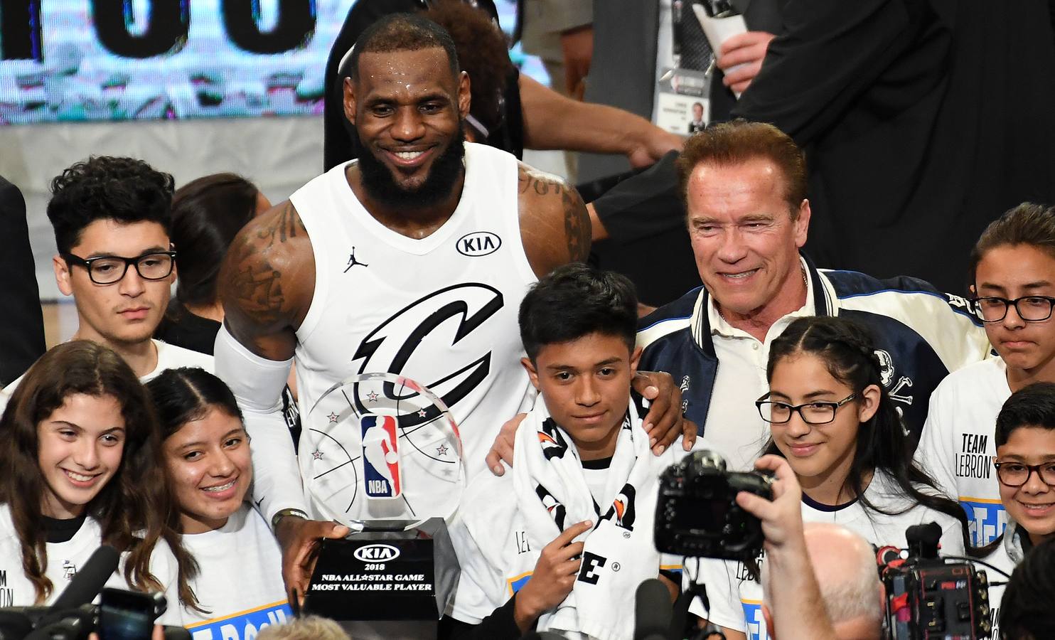 Las mejores imágenes del All Star de la NBA en el que LeBron James ha sido elegido el MVP.