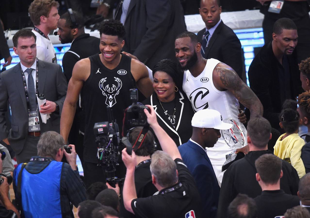 Las mejores imágenes del All Star de la NBA en el que LeBron James ha sido elegido el MVP.