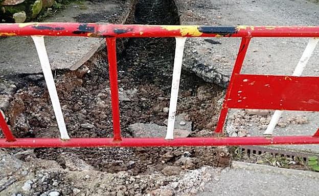 El PP aporta imágenes de su crítica a las obras de abastecimiento de agua en San Andrés