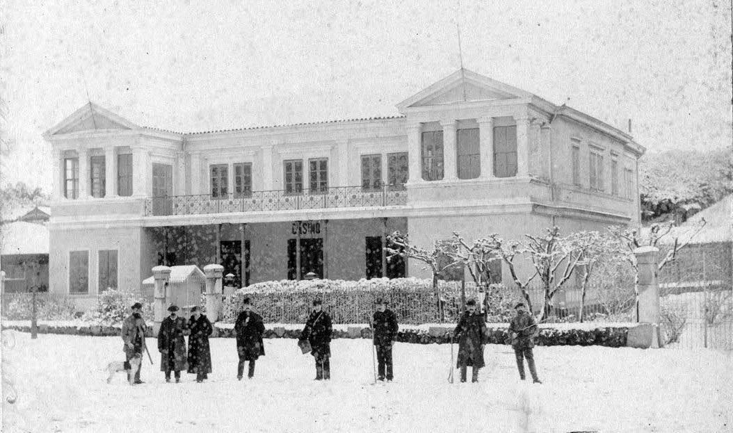 El Casino de El Sardinero, en la nevada de 1890