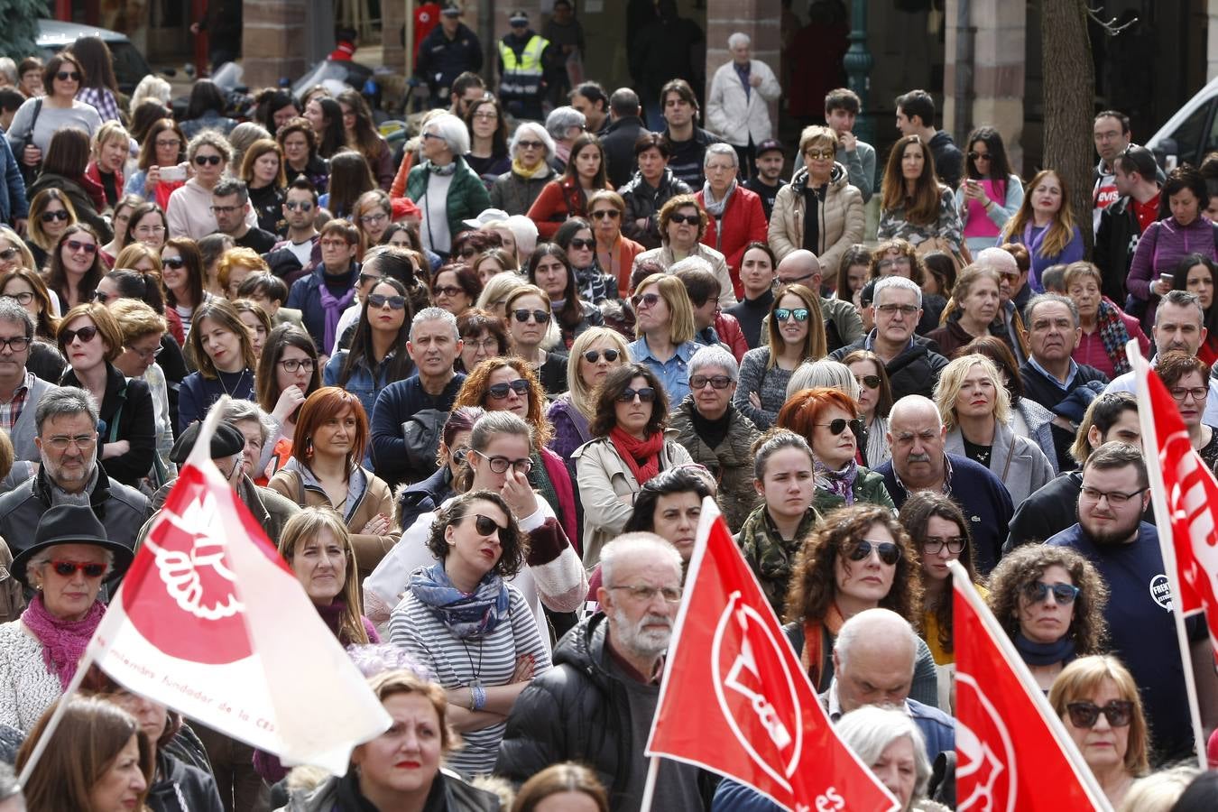 Protestas en Torrelavega.