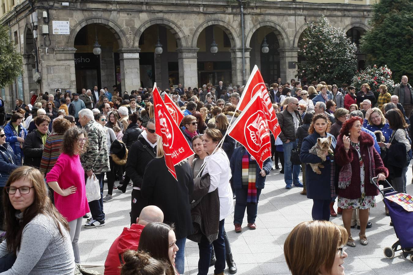 Protestas en Torrelavega.