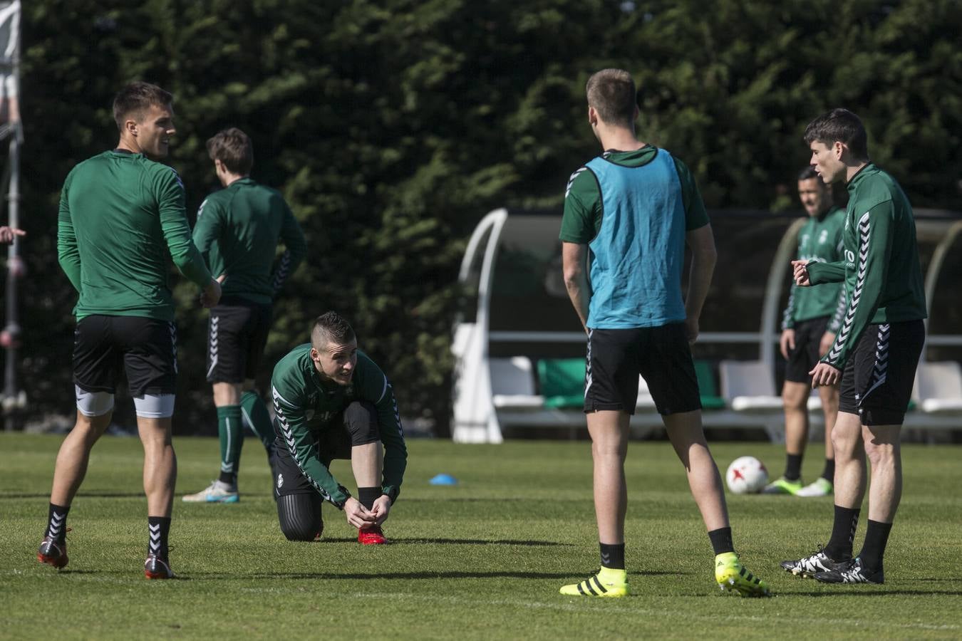 Fotos: Entrenamiento del Racing para preparar su visita a Barakaldo