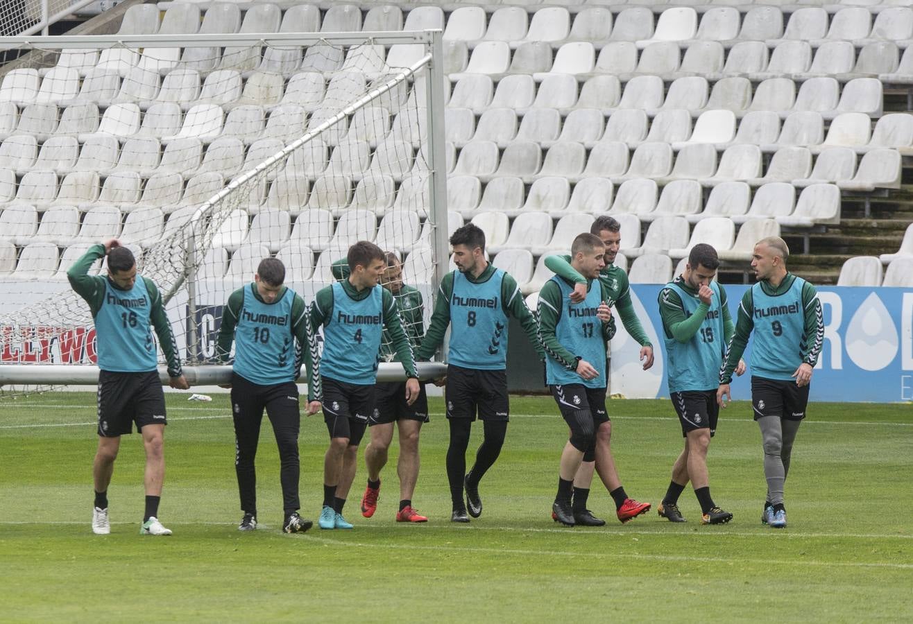 Fotos: El Racing prepara el partido ante el Burgos