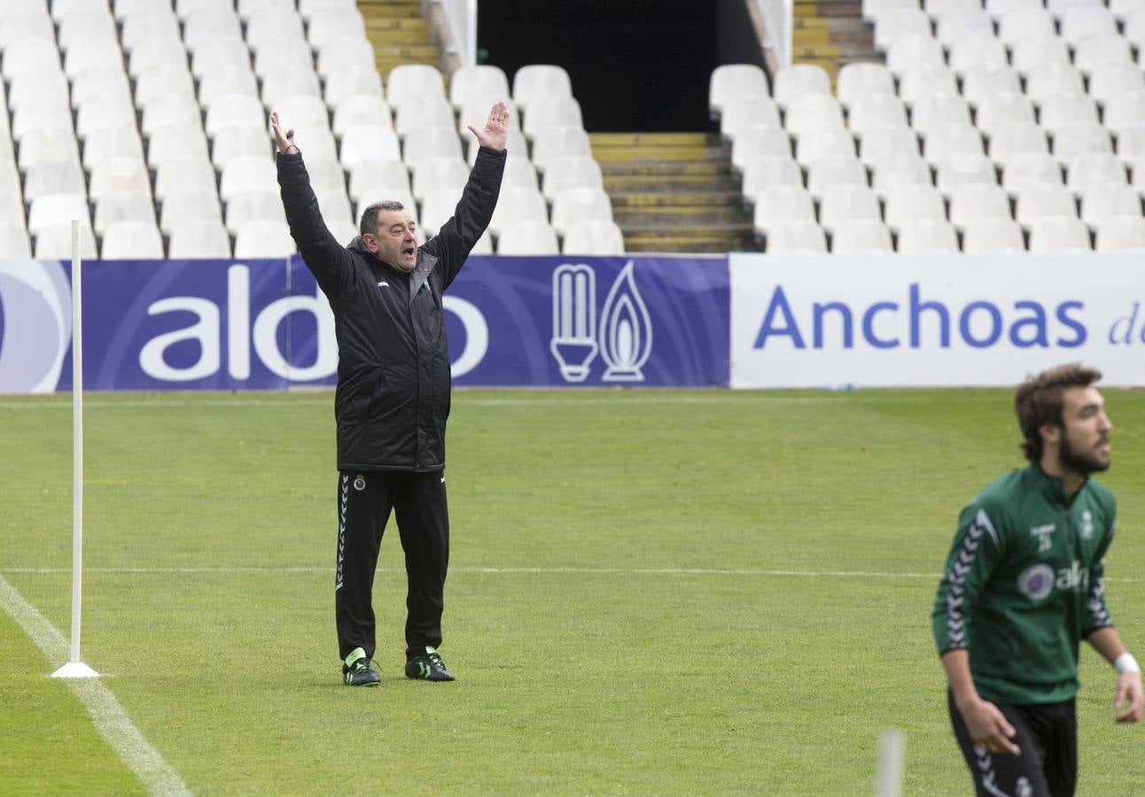 Fotos: El Racing prepara el partido ante el Burgos