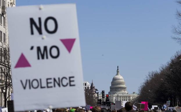 Imagen principal - Manifestación en Washington. 