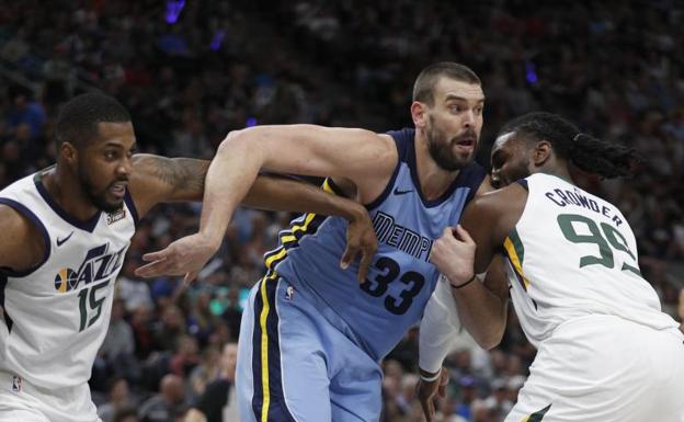 Marc Gasol, durante el partido. 