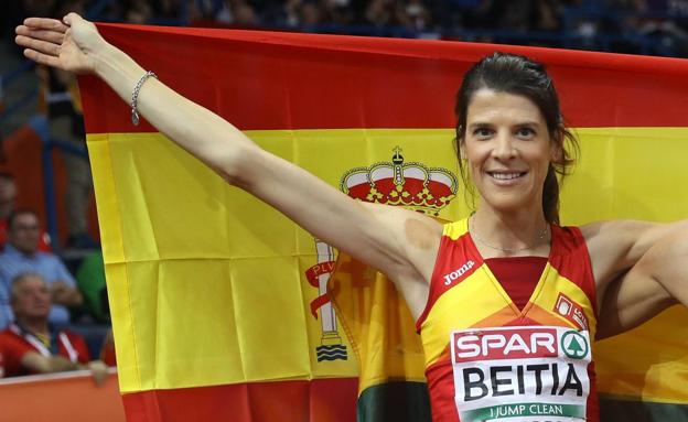 Beitia logró una medalla de plata para España en el Europeo Indoor de Belgrado en 2017