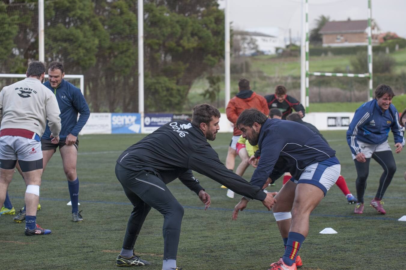 Fotos: Entrenamiento compartido en San Román