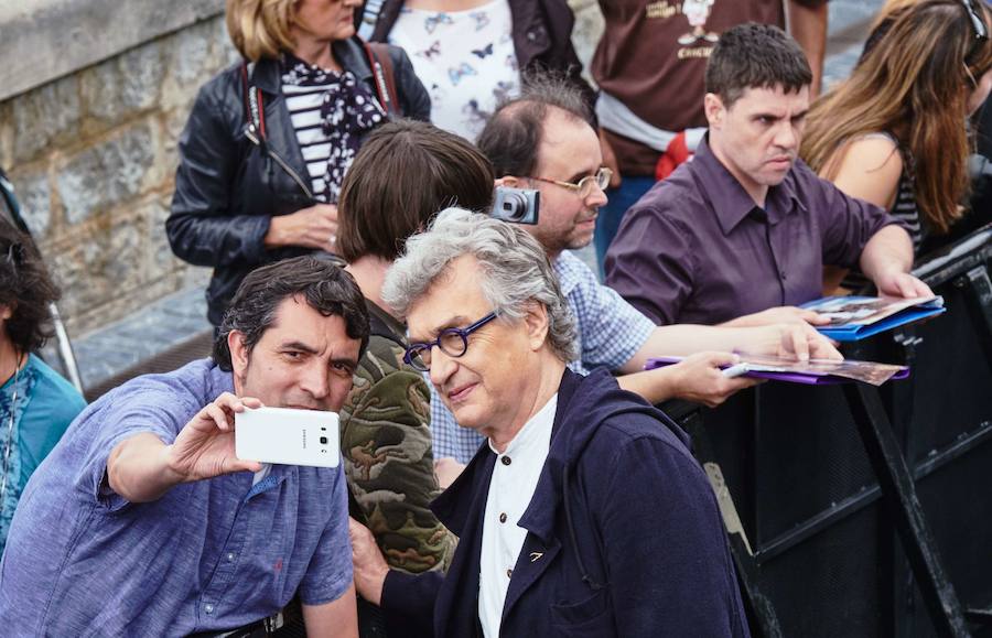 El director de cine Wim Wenders durante la presentación de 'Inmersión' (2017) en el Festival de Cine de San Sebastián.