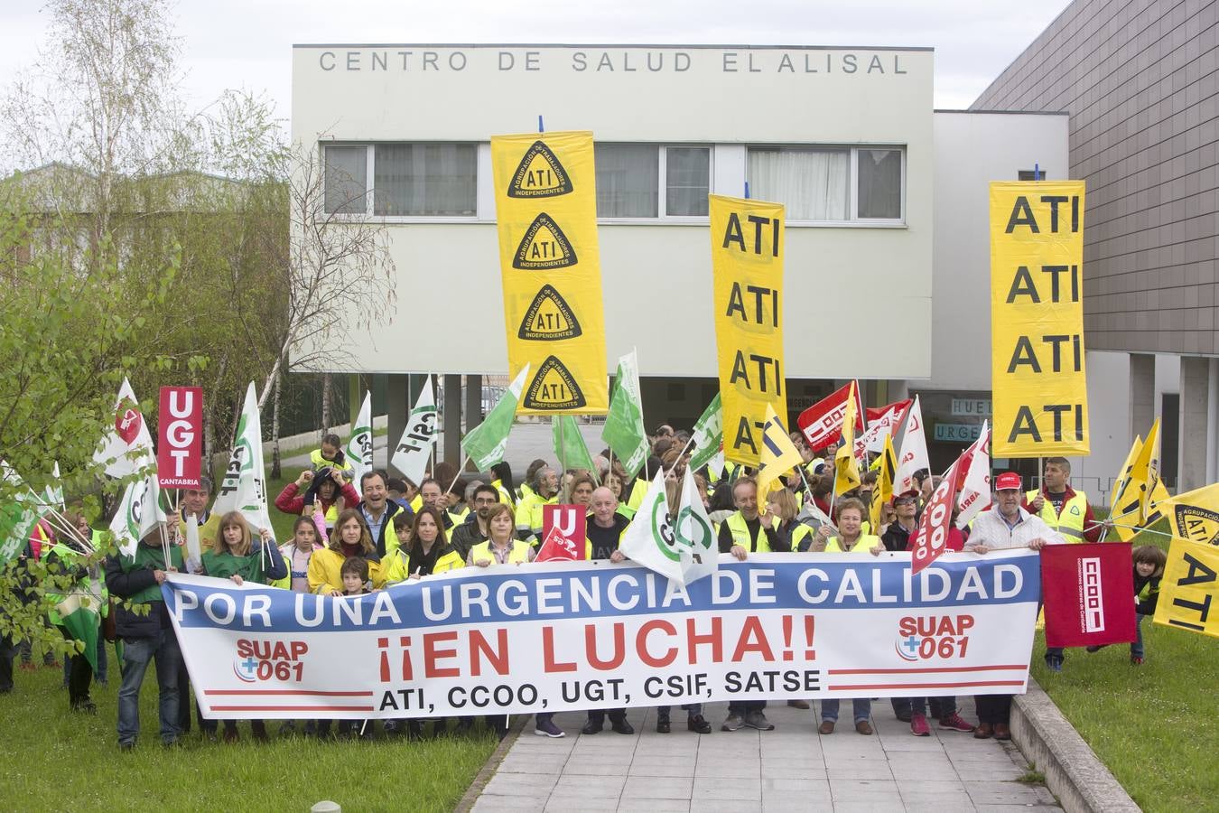 Fotos: Manifestación del SUAP y el 061