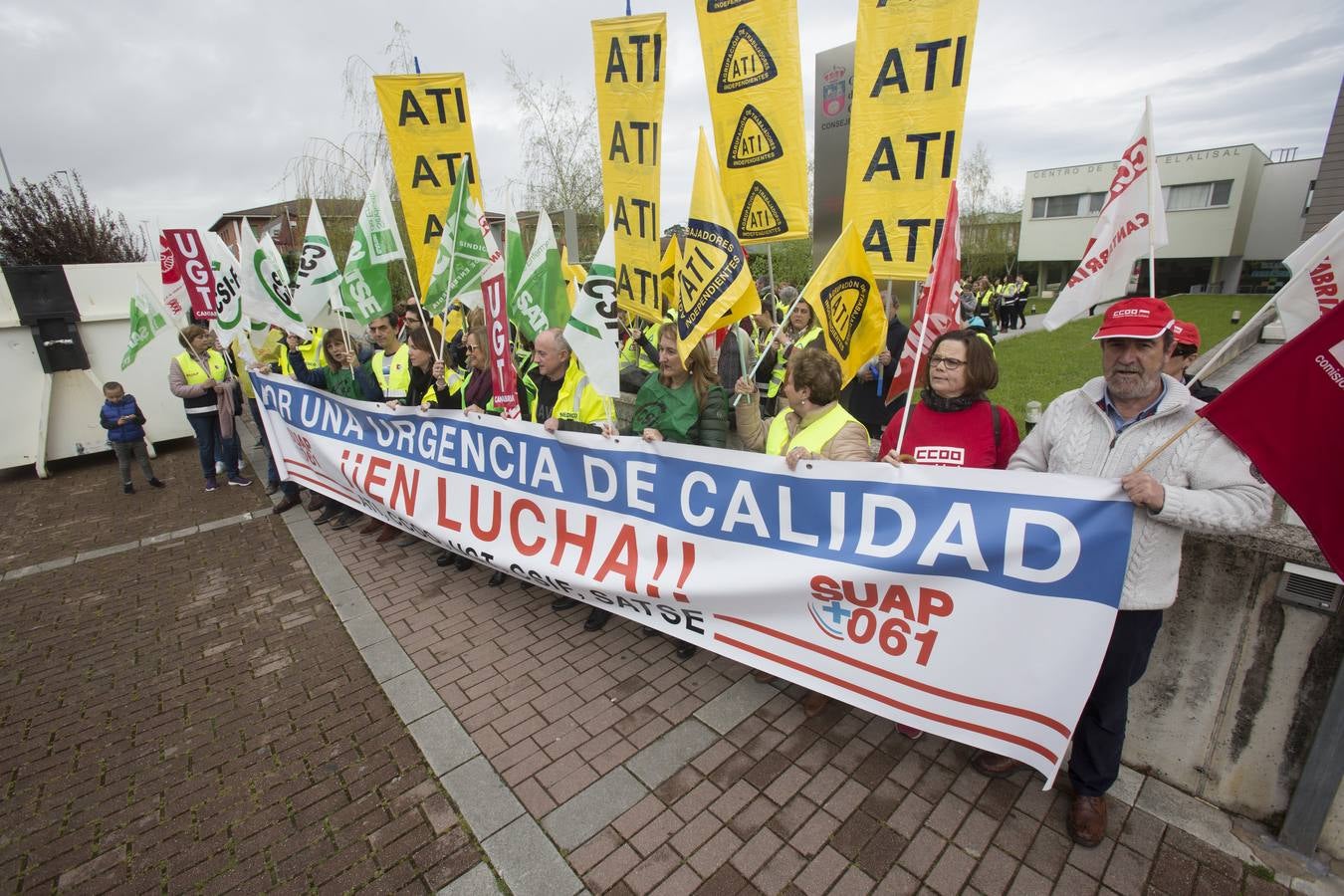 Fotos: Manifestación del SUAP y el 061