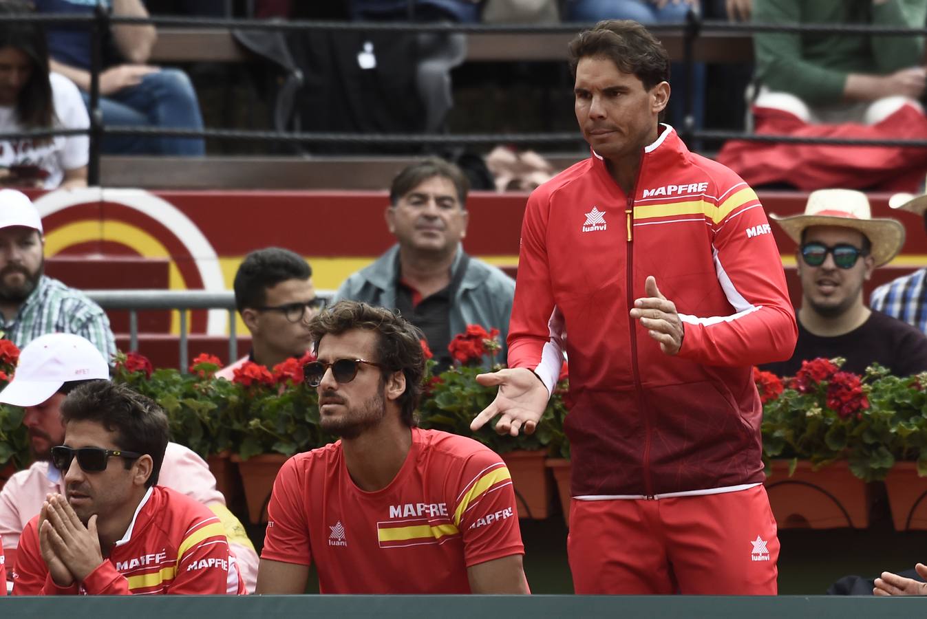 David Ferrer y Philipp Kohlschreiber han disputado el quinto y definitivo partido entre España y Alemania. 