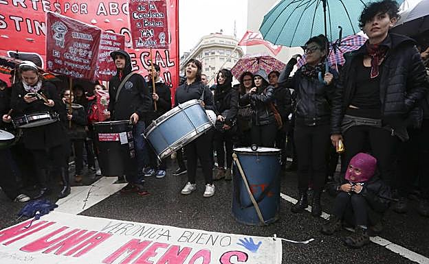 Imagen de archivo de una protesta contra la violencia machista 