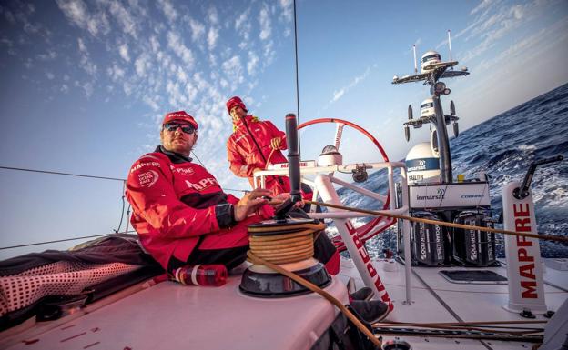 Los cántabros 'Ñeti' Cuervas Mons y Pablo Arrarte, en el Mapfre.