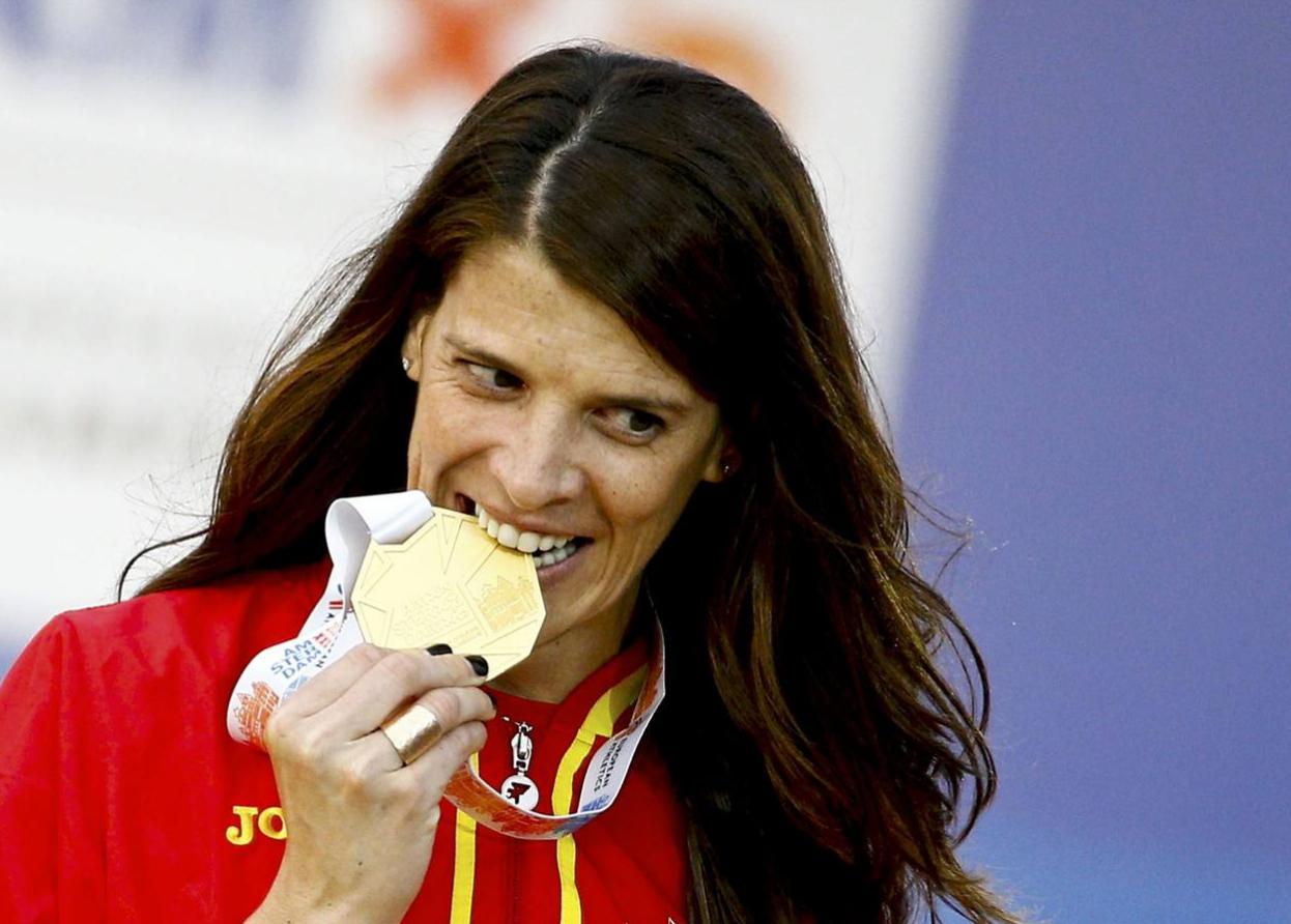 En julio de 2016, un mes antes de las Olimpiadas de Río, Beitia se convirtió en Amsterdam en la primera saltadora que gana tres oros en el Campeonato de Europa.