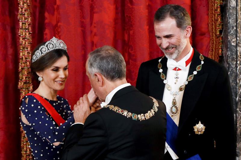 Gala celebrada en el Palacio Real con motivo de la visita de Estado del presidente portugués, Marcelo Rebelo de Sousa