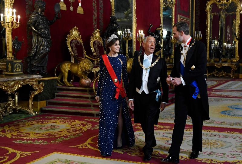 Gala celebrada en el Palacio Real con motivo de la visita de Estado del presidente portugués, Marcelo Rebelo de Sousa