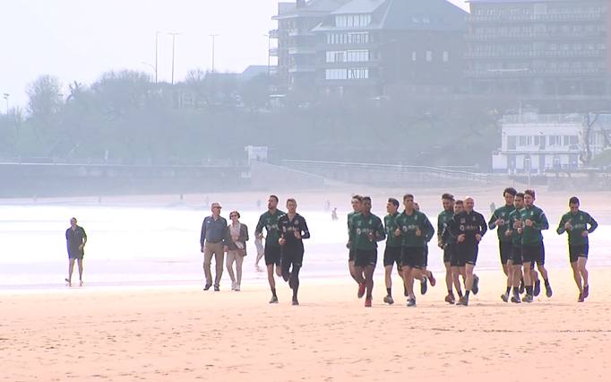 Fotos: El Racing se entrena en El Sardinero