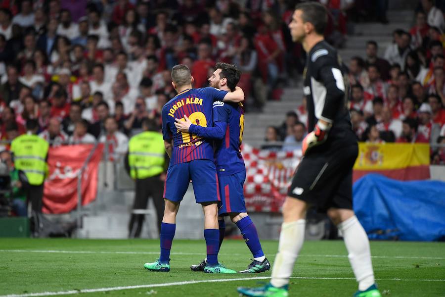 El Barcelona consigue su cuarta Copa del Rey consecutiva ante un Sevilla que fue muy inferior. Doblete de Suárez y tantos de Messi, Countinho y un Iniesta que fue masivamente ovacionado por el Wanda Metropolitano 