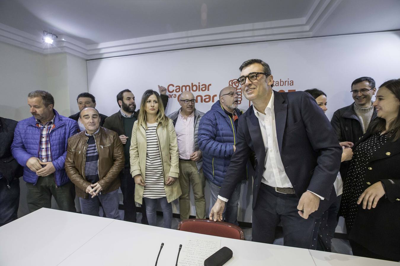 Fotos: Ricardo Cortés presenta su candidatura a las Primarias del PSOE en Cantabria